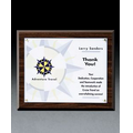 Walnut Panel & Clear Acrylic Certificate Holder (10"x12")